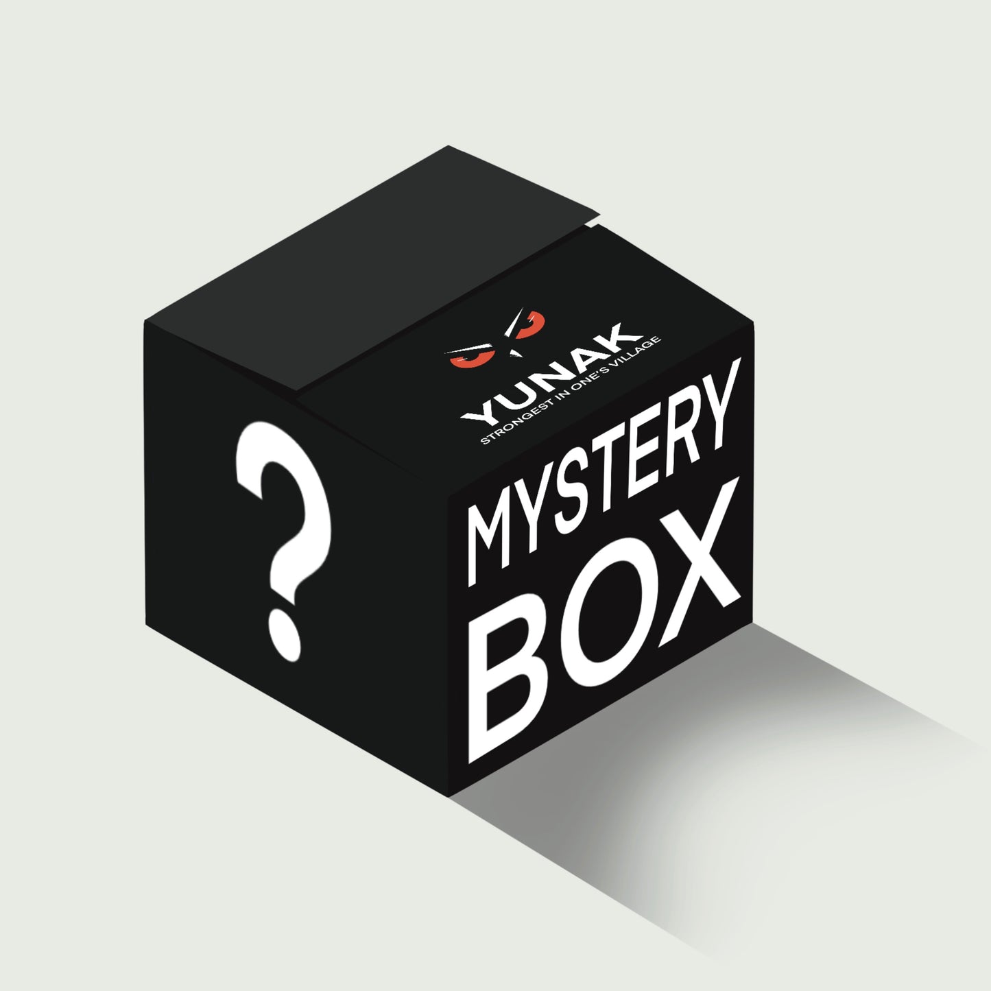 A characterised render of a mystery bundle box