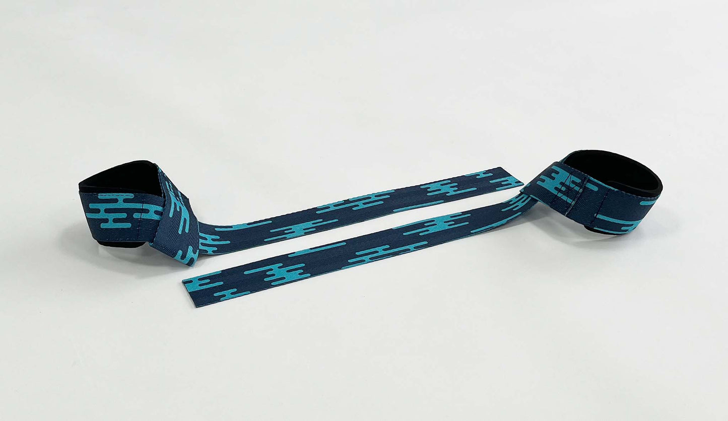 Anime lifting straps inspired by the Mist hashira from Demon Slayer. Anime lifting gear for the gym