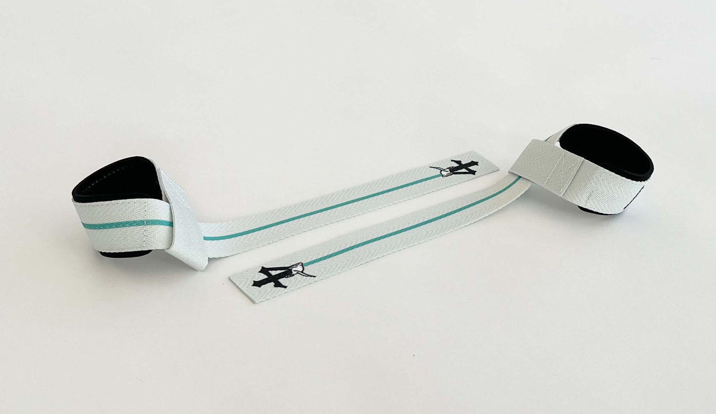 Anime lifting straps inspired by Ulquiorra 4th Espada from Bleach. Anime lifting gear for the gym