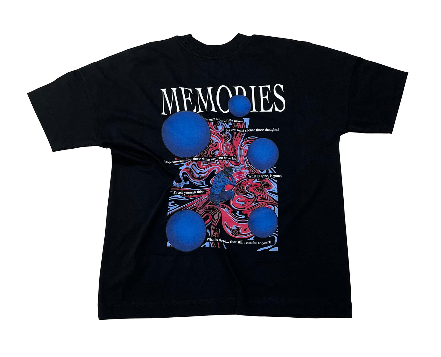 An oversized tshirt inspired by Luffy from One Piece. Anime Pump Cover for the gym with Memories text