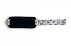 A pair of cable cuffs inspired by Kuromi from Hello Kitty Sanrio
