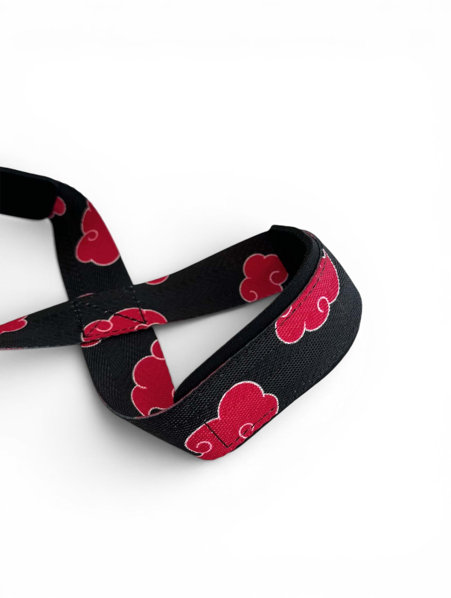 Anime 8 figure lifting straps inspired by Akatsuki from Naruto. Anime lifting gear for the gym
