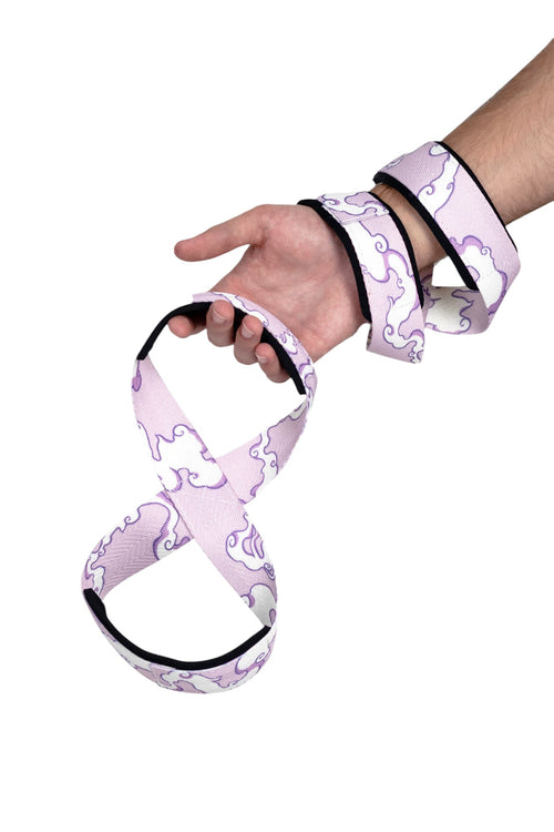 Anime 8 figure lifting straps inspired by Gear 5 Luffy from One Piece. Anime lifting gear for the gym