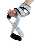 Anime 8 figure lifting straps inspired by Cinnamoroll from Sanrio. Anime lifting gear for the gym