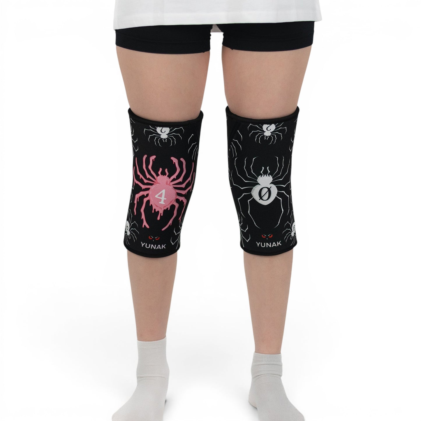 7mm thick knee sleeves inspired by Hisoka and the Phantom Troupe from Hunter x Hunter. Anime knee sleeves for the gym with Hisoka anime design for weightlifting
