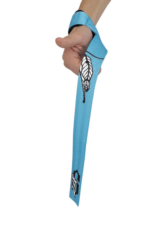 Anime lifting straps inspired by Grimmjow 6th Espada from Bleach. Anime lifting gear for the gym