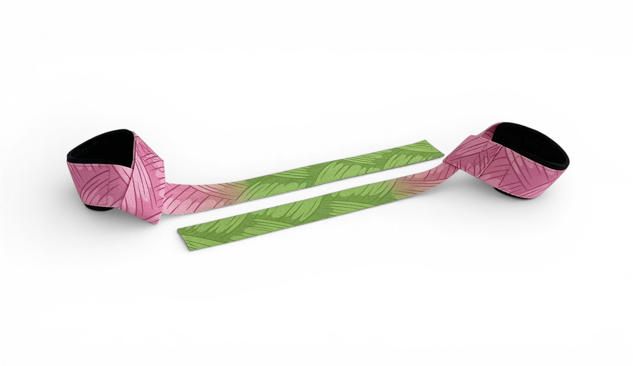 Anime lifting straps inspired by Mitsuri Kanroji the love hashira from Demon Slayer. Anime lifting gear for the gym