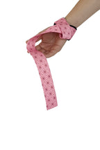 Anime lifting straps inspired by Nezuko from Demon Slayer. Anime lifting gear for the gym