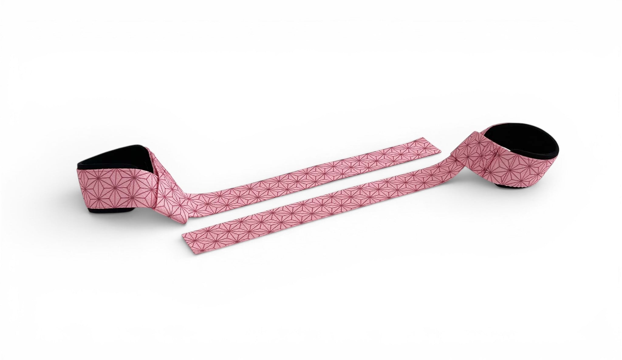Anime lifting straps inspired by Nezuko from Demon Slayer. Anime lifting gear for the gym