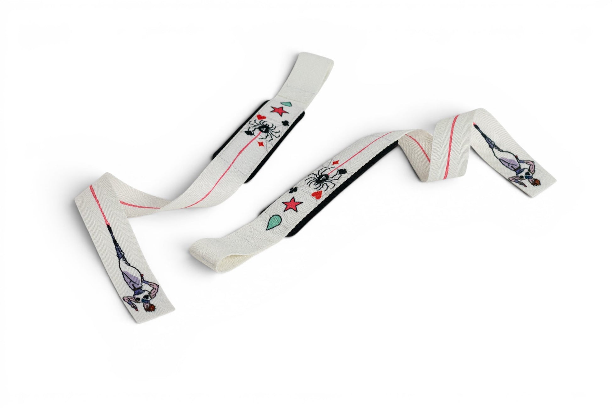 Anime lifting straps inspired by Hisoka from HunterxHunter. Anime lifting gear for the gym