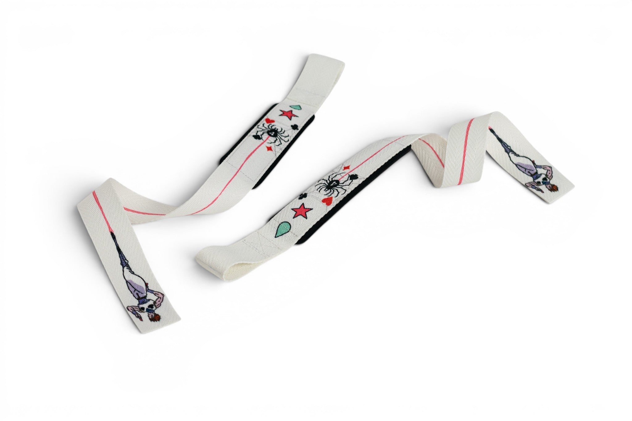 Anime lifting straps inspired by Hisoka from HunterxHunter. Anime lifting gear for the gym