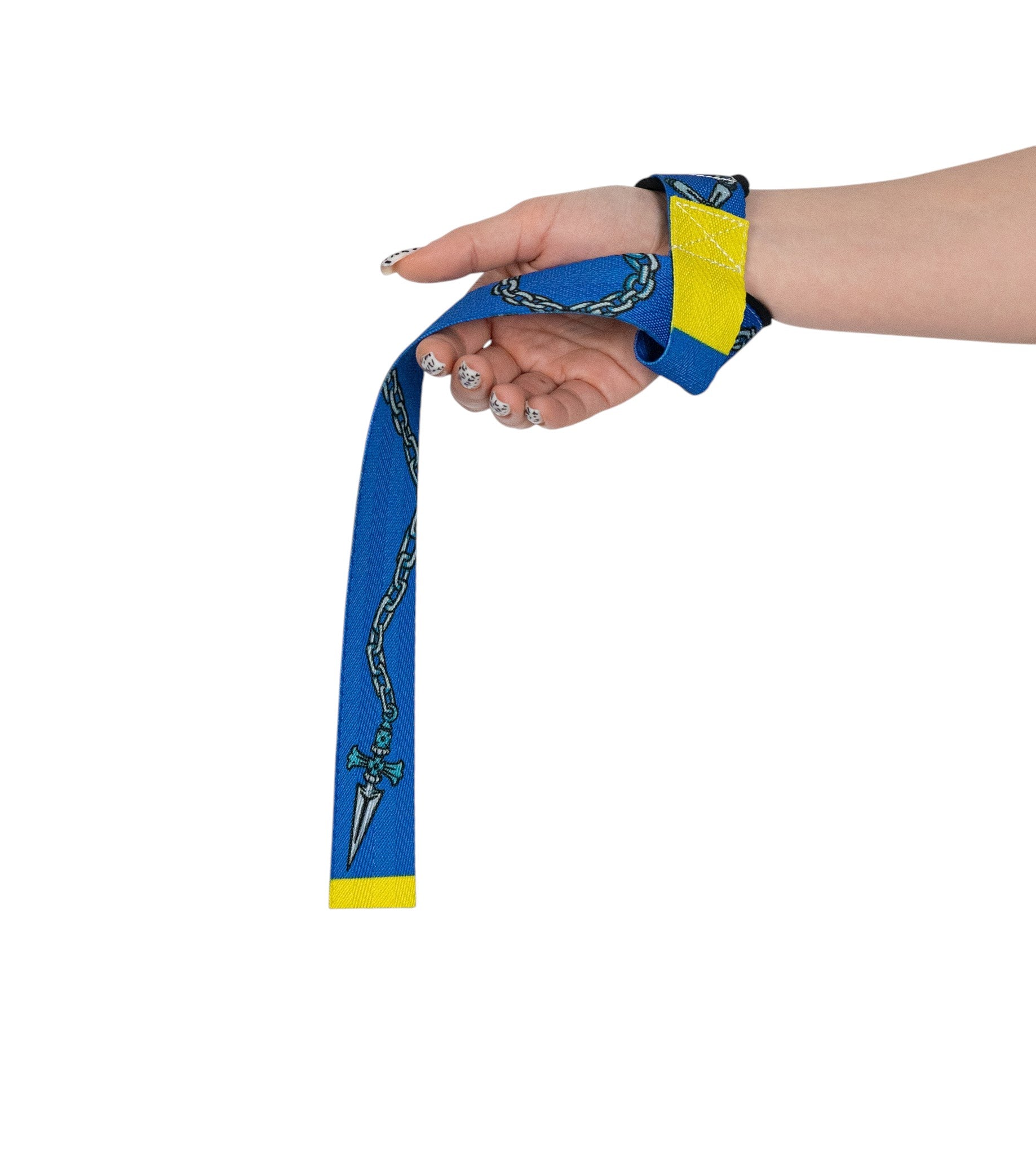 Anime lifting straps inspired by Kurapika from HunterxHunter. Anime lifting gear for the gym