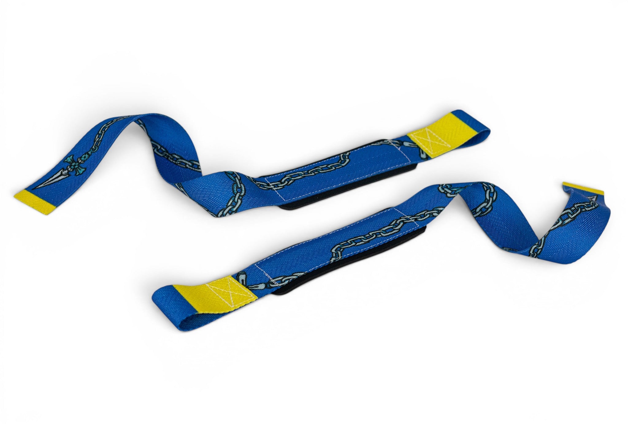 Anime lifting straps inspired by Kurapika from HunterxHunter. Anime lifting gear for the gym