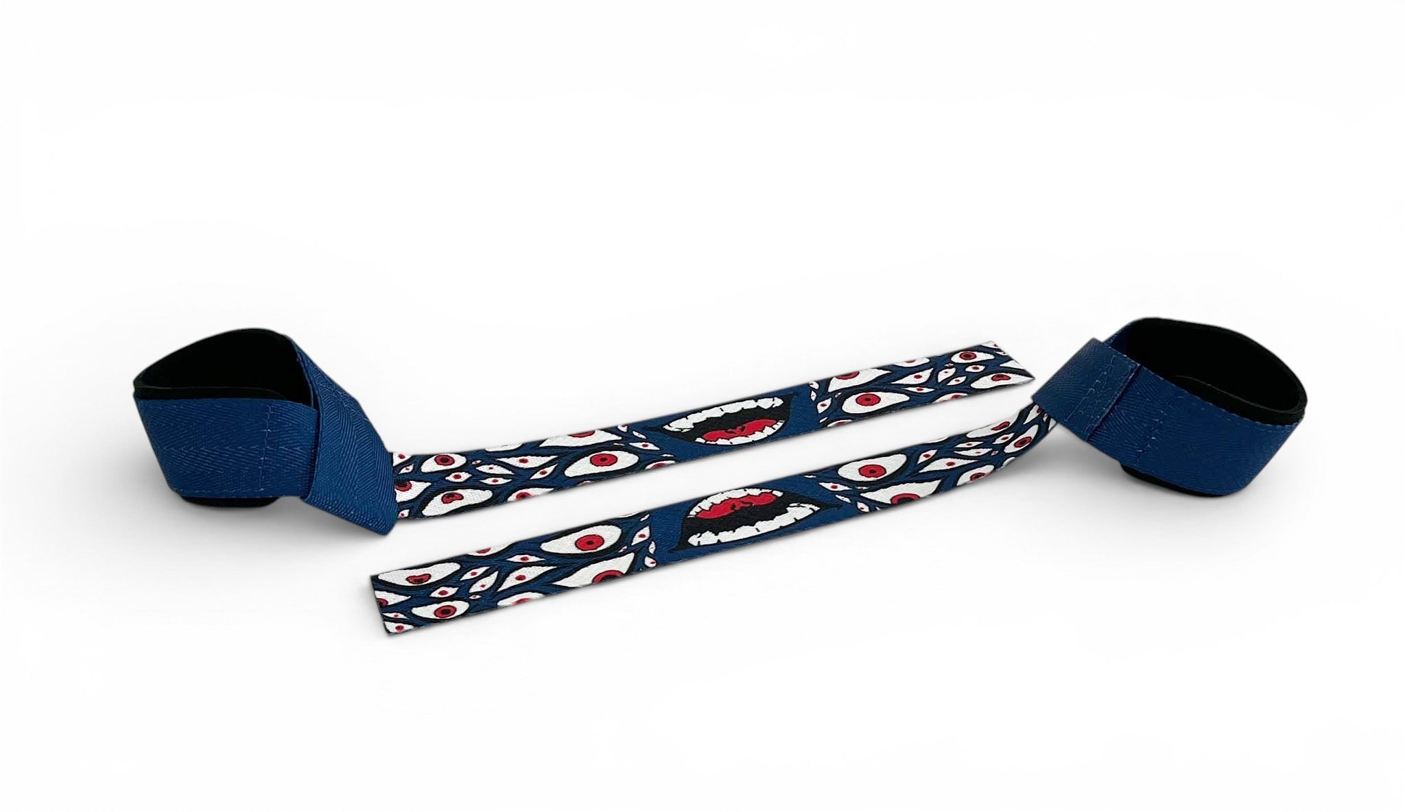 Anime lifting straps inspired by Sukuna from Jujutsu Kaisen. Anime lifting gear for the gym