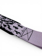 Anime lifting straps inspired by Sasuke from Naruto. Anime lifting gear for the gym. Details shot