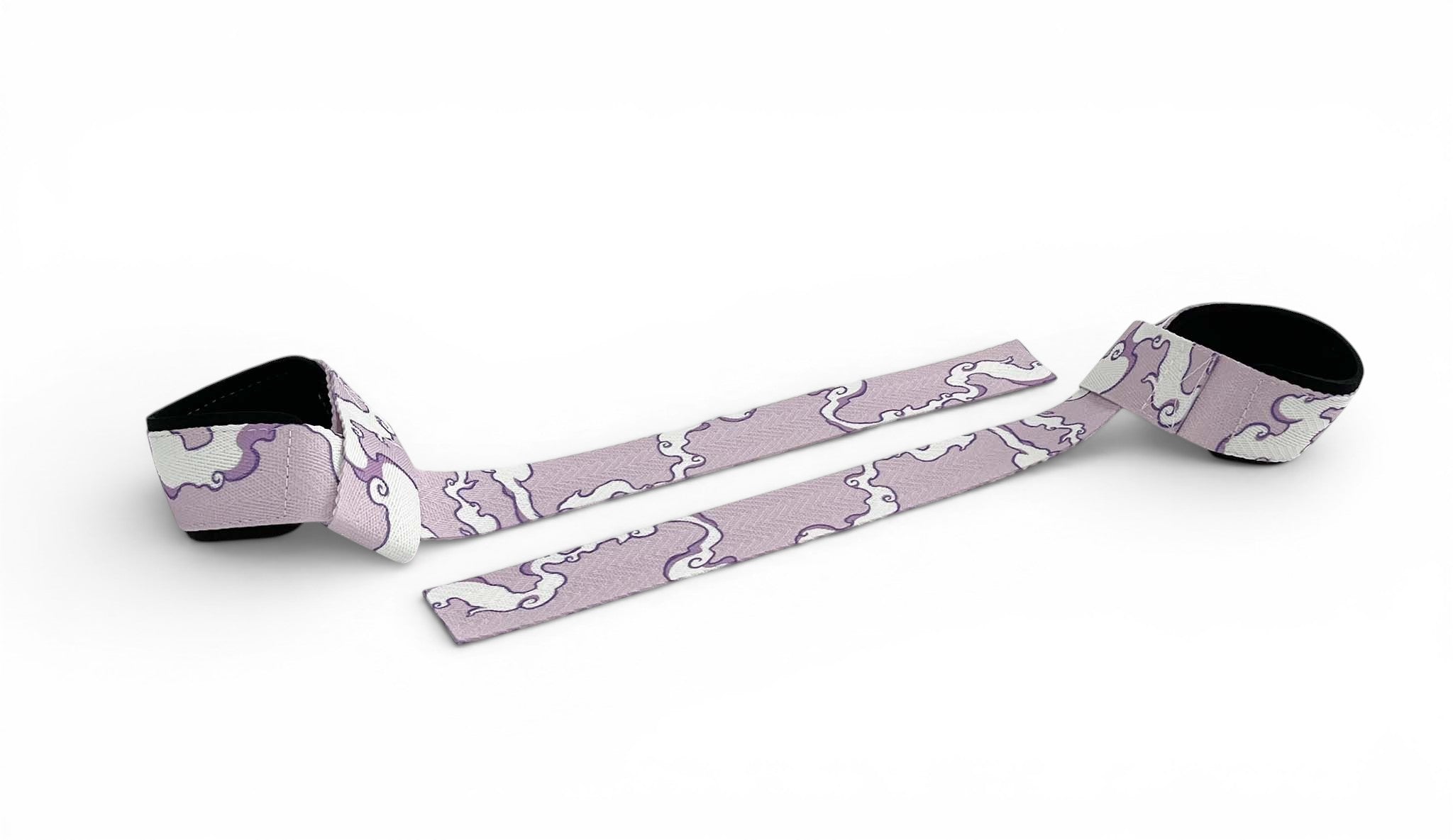 Anime lifting straps inspired by Gear 5 Luffy from One Piece. Anime lifting gear for the gym