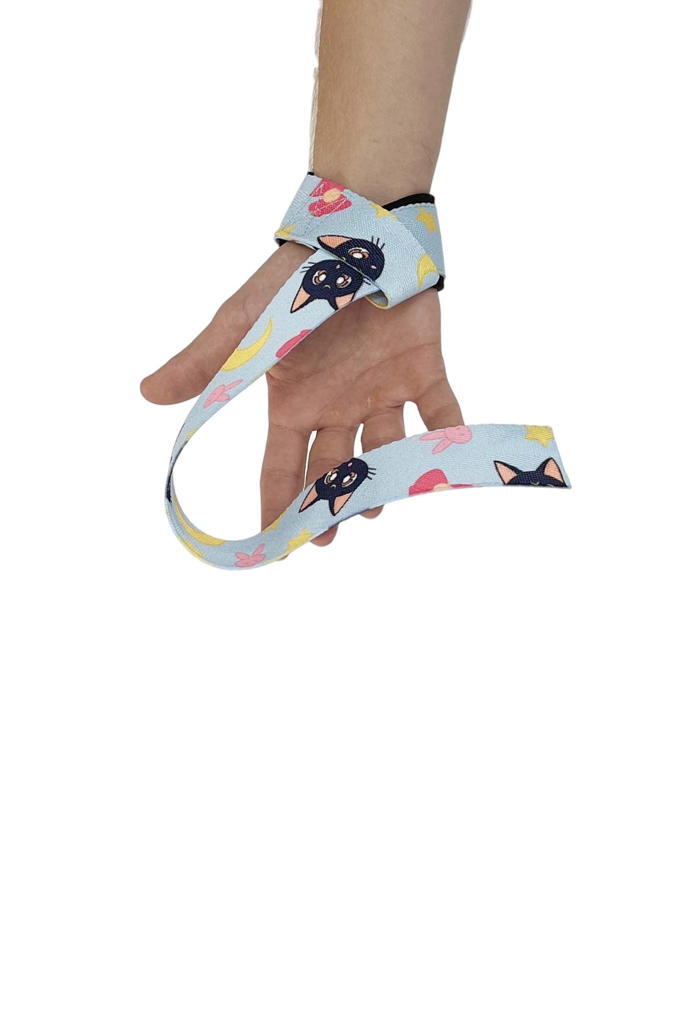 Anime lifting straps inspired by Usagi from Sailor Moon. Anime lifting gear for the gym