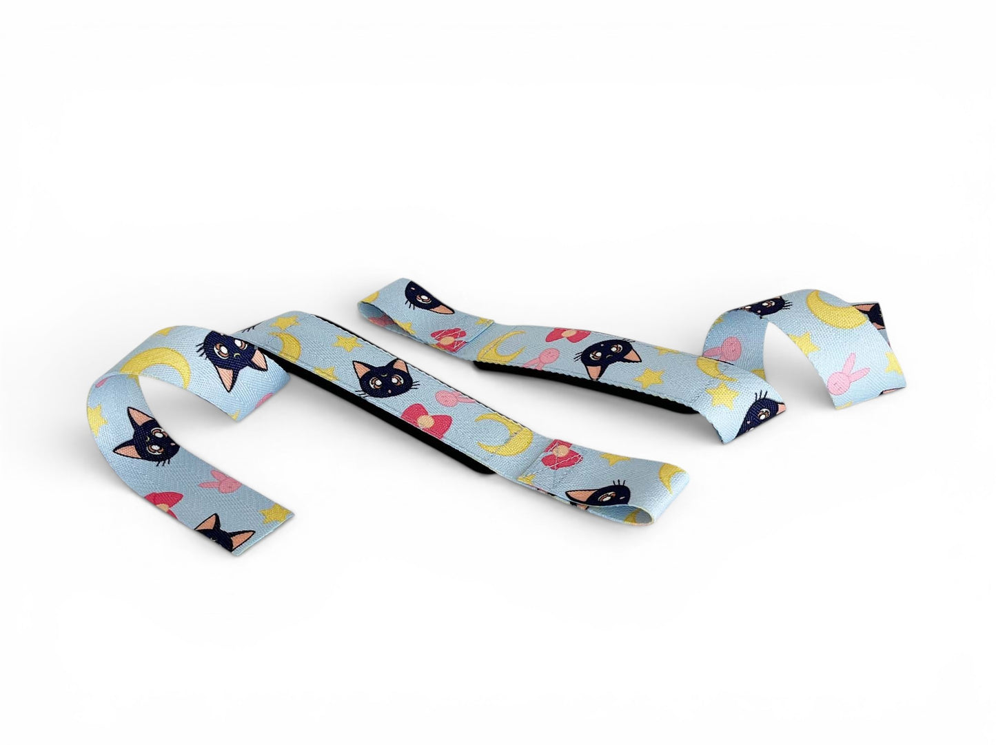Anime lifting straps inspired by Usagi from Sailor Moon. Anime lifting gear for the gym