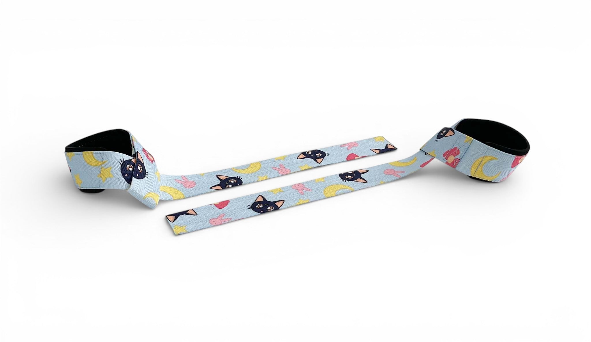Anime lifting straps inspired by Usagi from Sailor Moon. Anime lifting gear for the gym