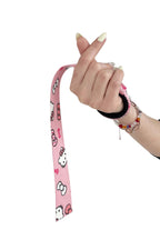 Anime lifting straps inspired by Hello Kitty from Sanrio. Anime lifting gear for the gym