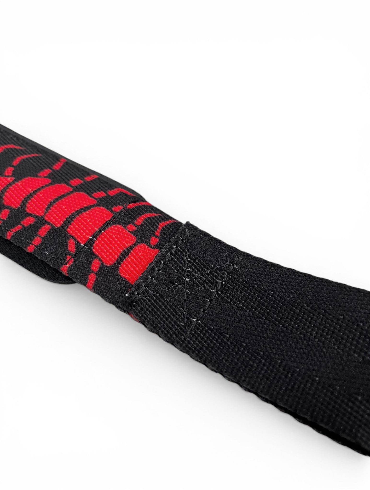 Anime lifting straps inspired by Kaneki from Tokyo Ghoul. Anime lifting gear for the gym. Details shot
