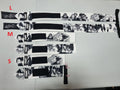 Embroidered anime wrist wraps inspired by Gojo and Geto from Jujutsu Kaisen. Anime lifting wraps for the gym