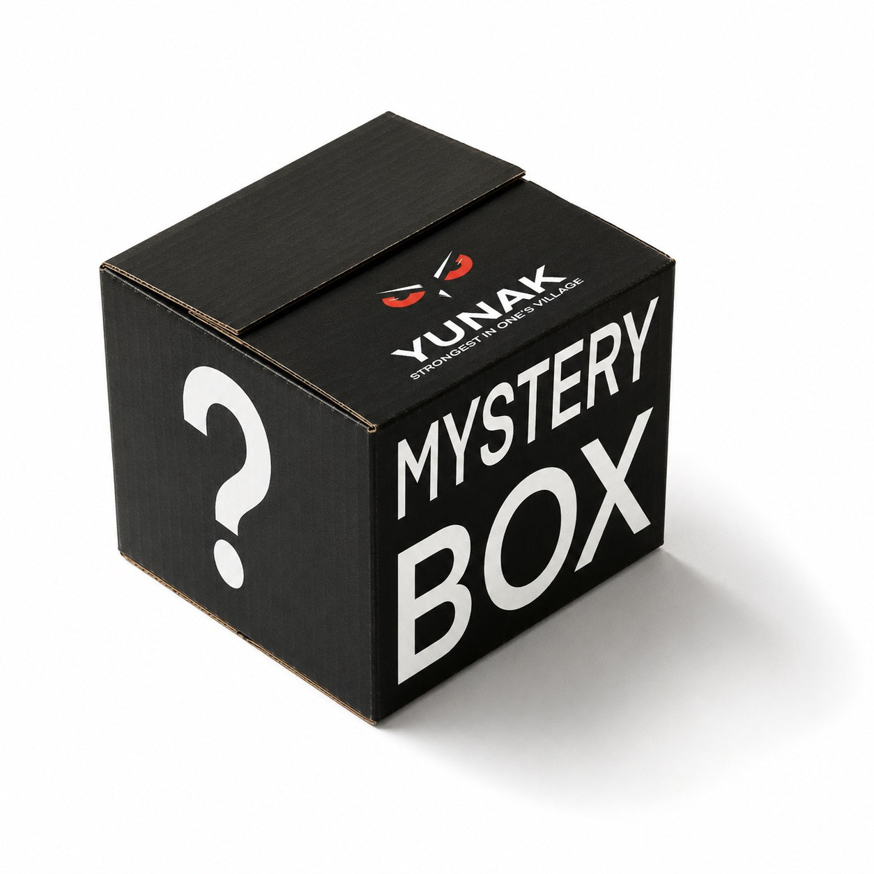 A characterised render of a mystery bundle box