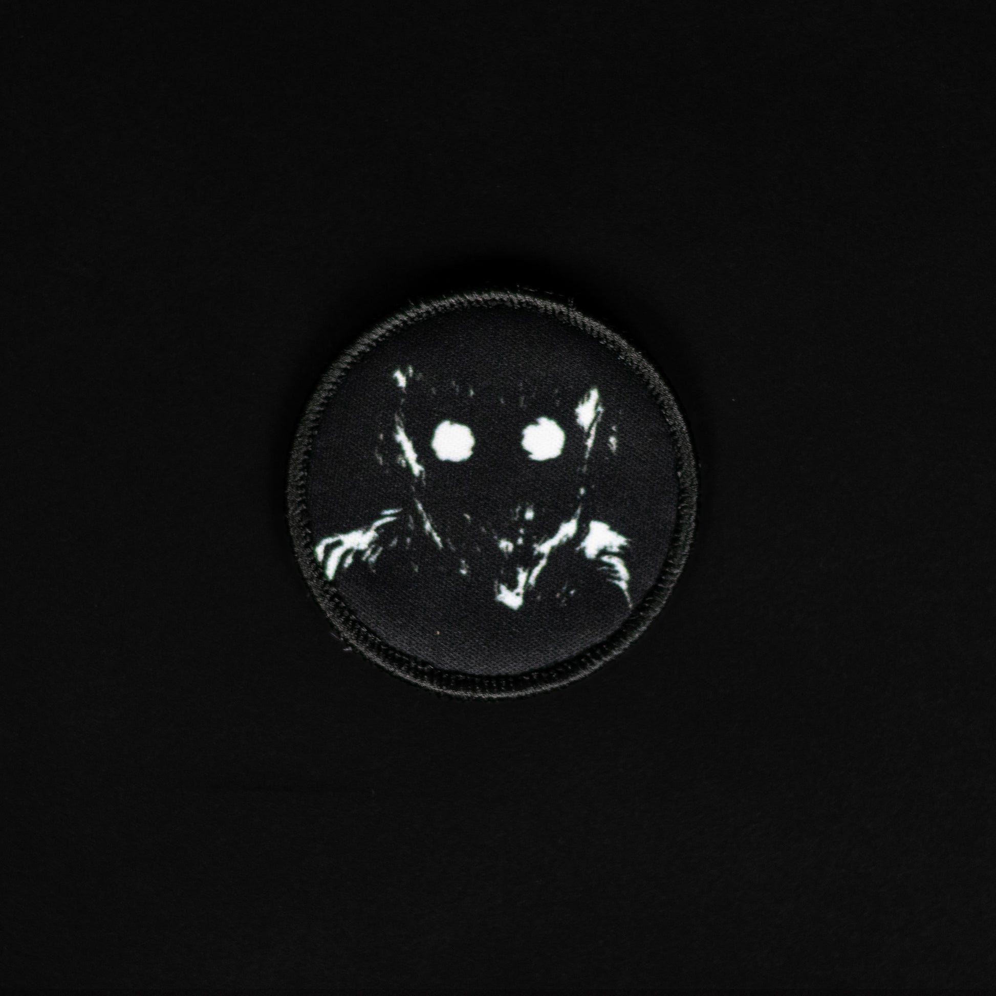 A top down view of the Gon embroidery patch.