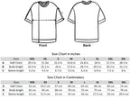 Sizing charts for the anime inspired pump-covers. The first chart is in inches while the second chart is in centimeters