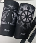 7mm thick knee sleeves inspired by Mahoraga from Jujutsu Kaisen. Anime knee sleeves for the gym with Mahoraga anime design for weightlifting