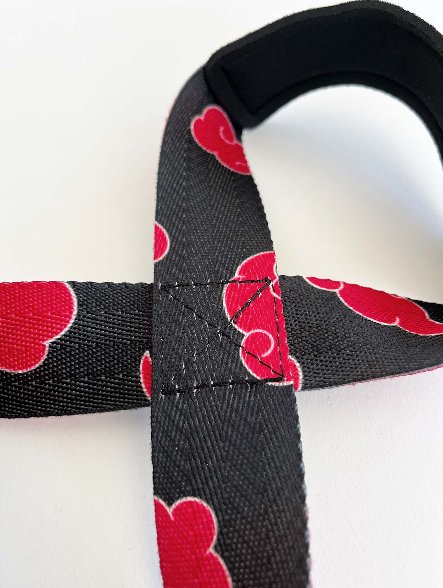 Anime 8 figure lifting straps inspired by Akatsuki from Naruto. Anime lifting gear for the gym. Details