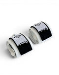 Embroidered anime wrist wraps inspired by Kenpachi Zaraki from Bleach. Anime lifting wraps for the gym