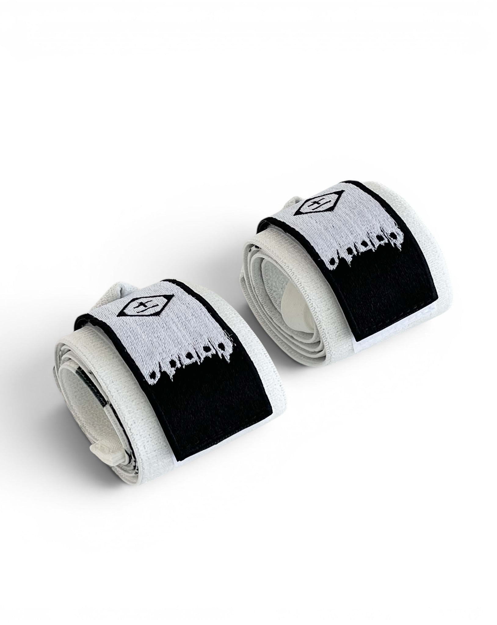 Embroidered anime wrist wraps inspired by Kenpachi Zaraki from Bleach. Anime lifting wraps for the gym