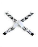 Embroidered anime wrist wraps inspired by Kenpachi Zaraki from Bleach. Anime lifting wraps for the gym