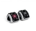 Embroidered anime wrist wraps inspired by Hisoka and the phantom troupe from HunterxHunter. Anime lifting wraps for the gym