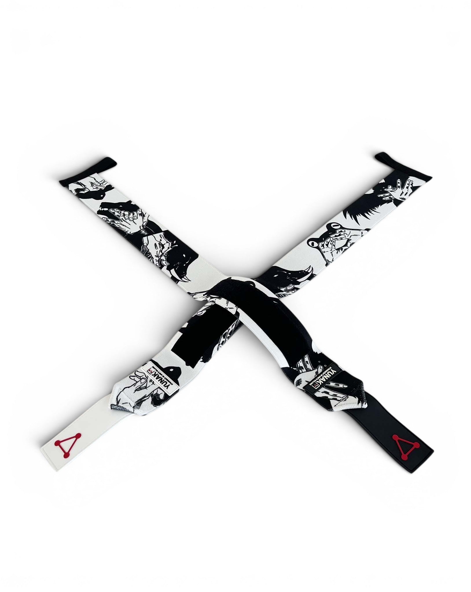 Anime wrist wraps inspired by Megumi from Jujutsu Kaisen. Anime lifting wraps for the gym with jjk shikigami anime design for weightlifting