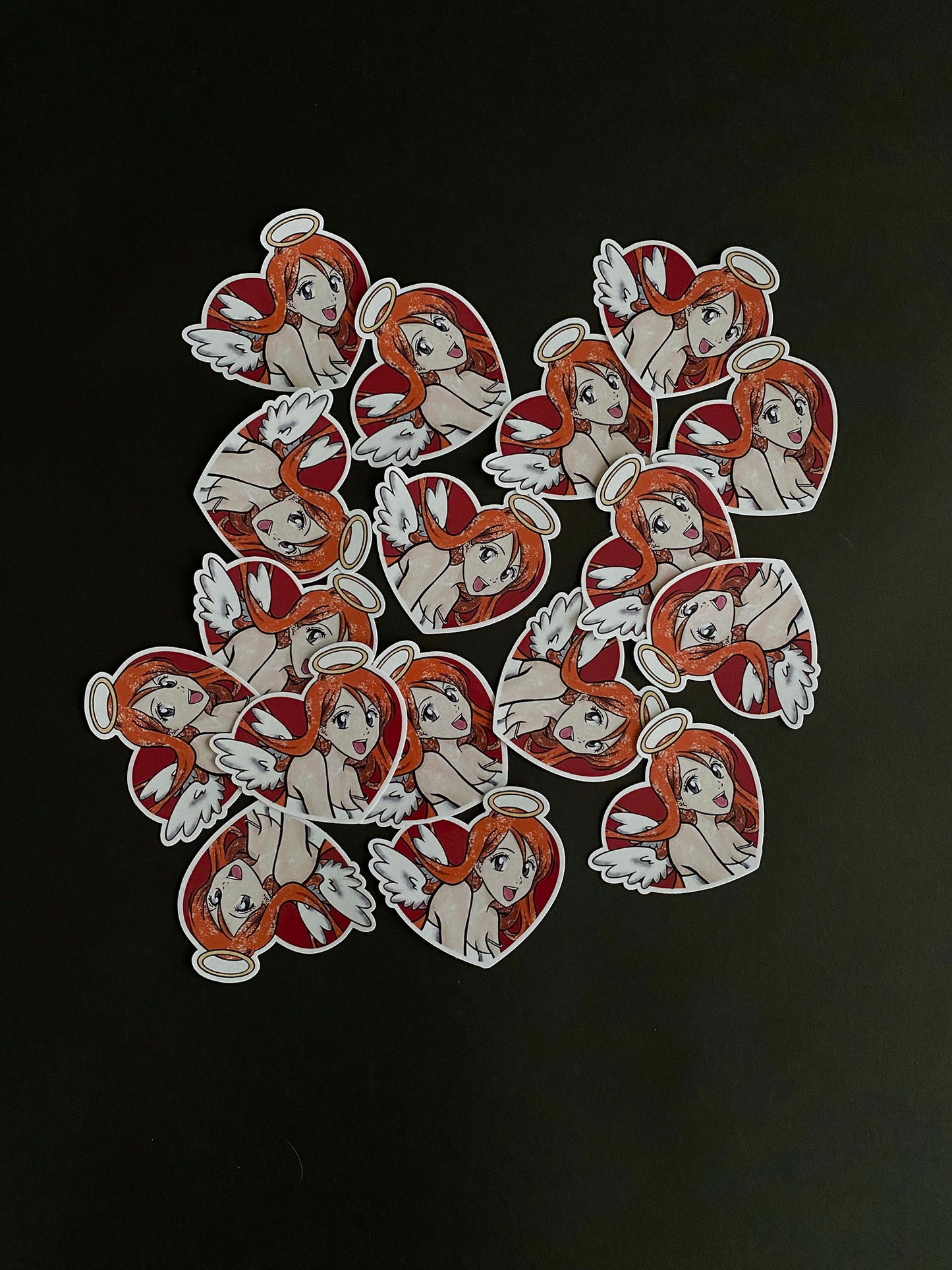 A bundle of vinyl glossy stickers inspired by Bleach. Featuring Rukia, Orihime, Rangiku and Ichigo. Bundle contains 5 stickers